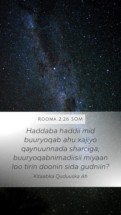 Rooma 2:26 SOM Bible Verse Image