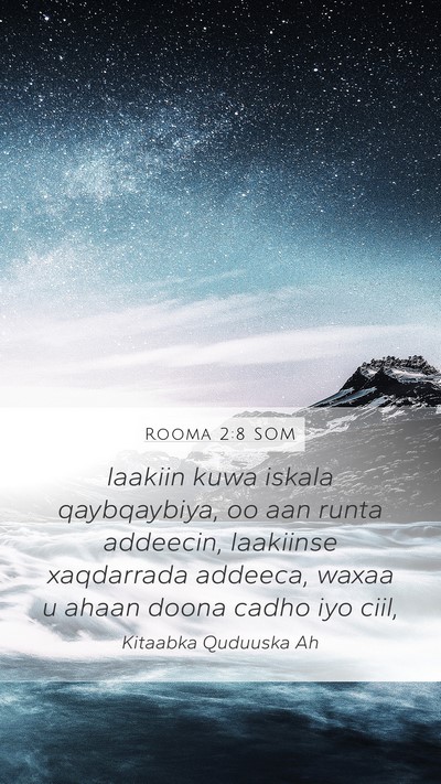 Rooma 2:8 SOM Bible Verse Image