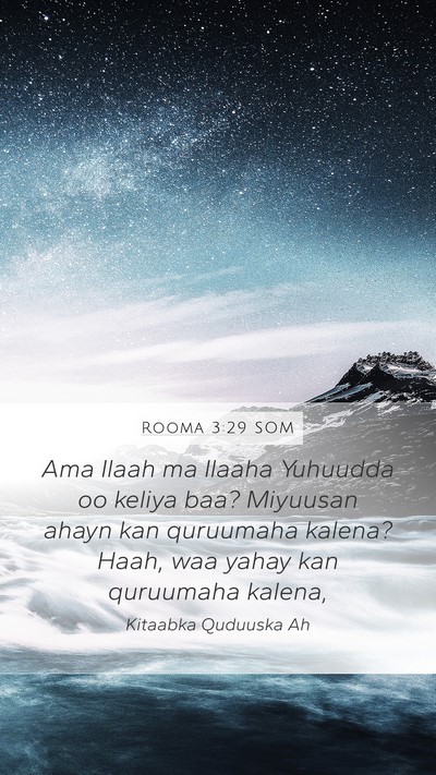 Rooma 3:29 SOM Bible Verse Image