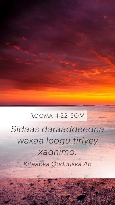 Rooma 4:22 SOM Bible Verse Image