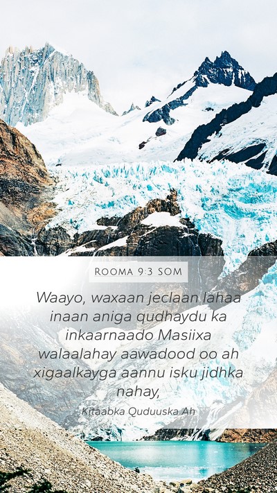 Rooma 9:3 SOM Bible Verse Image