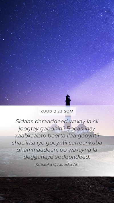 Ruud 2:23 SOM Bible Verse Image