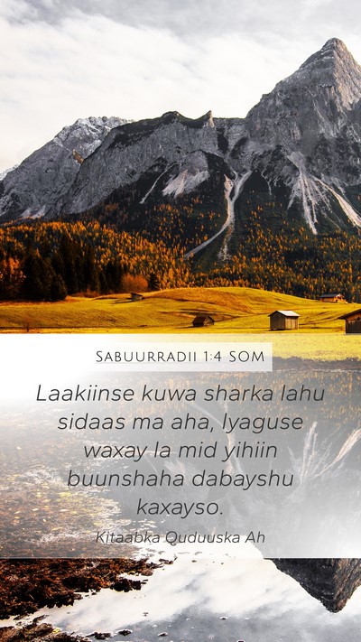 Sabuurradii 1:4 SOM Mobile Phone Wallpaper - Laakiinse kuwa sharka lahu sidaas ma aha, Iyaguse - Mobile Bible Verse Wallpaper