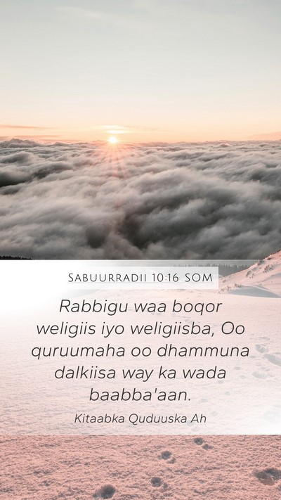Sabuurradii 10:16 SOM Bible Verse Image