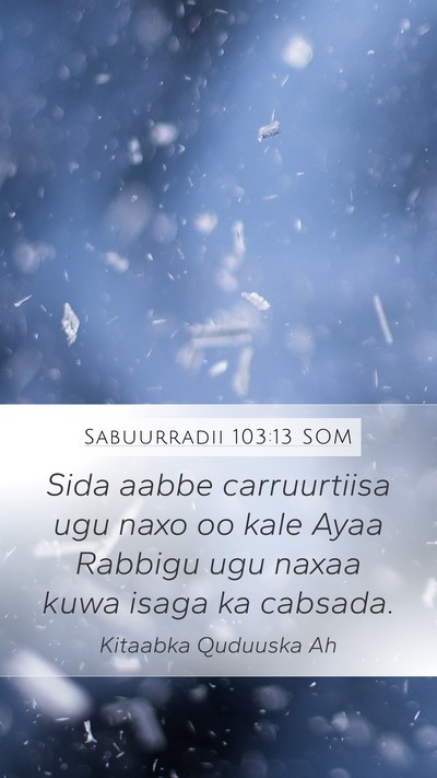 Sabuurradii 103:13 SOM Bible Verse Image
