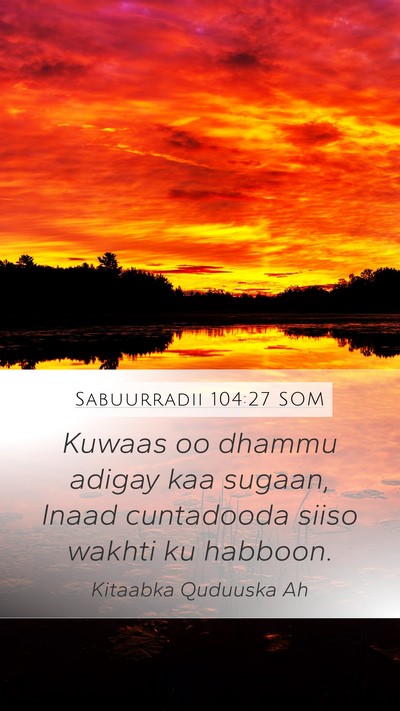 Sabuurradii 104:27 SOM Bible Verse Image