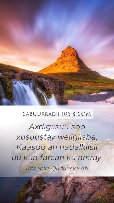 Sabuurradii 105:8 SOM Bible Verse Image