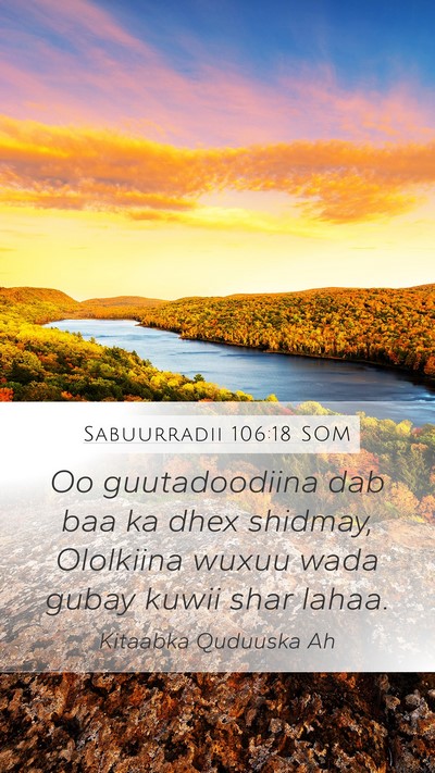 Sabuurradii 106:18 SOM Bible Verse Image