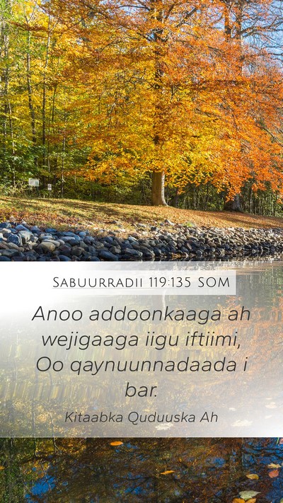Sabuurradii 119:135 SOM Bible Verse Image