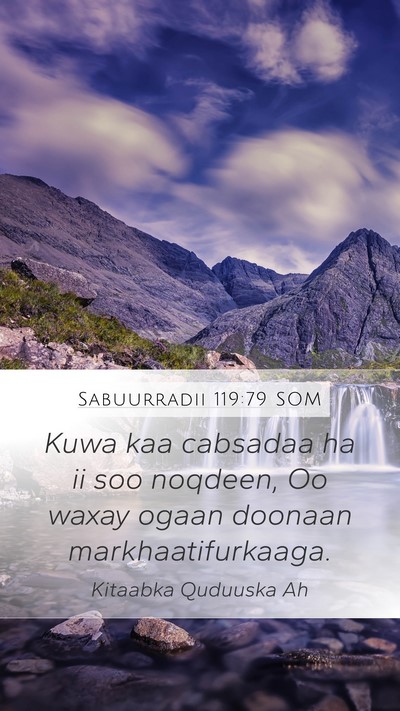 Sabuurradii 119:79 SOM Bible Verse Image