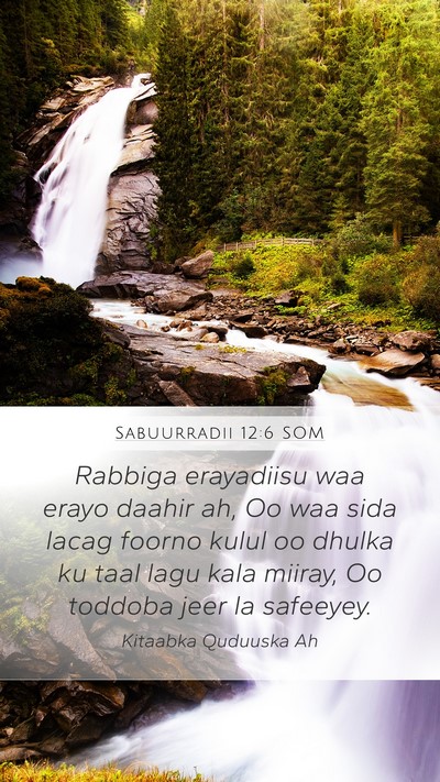 Sabuurradii 12:6 SOM Bible Verse Image