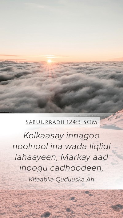 Sabuurradii 124:3 SOM Bible Verse Image