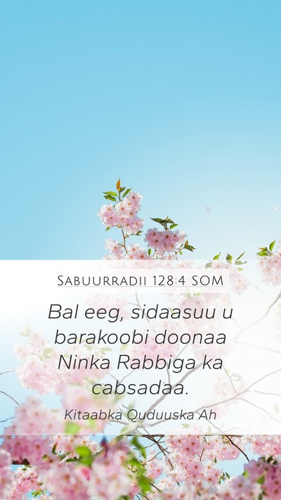 Sabuurradii 128:4 SOM Bible Verse Image