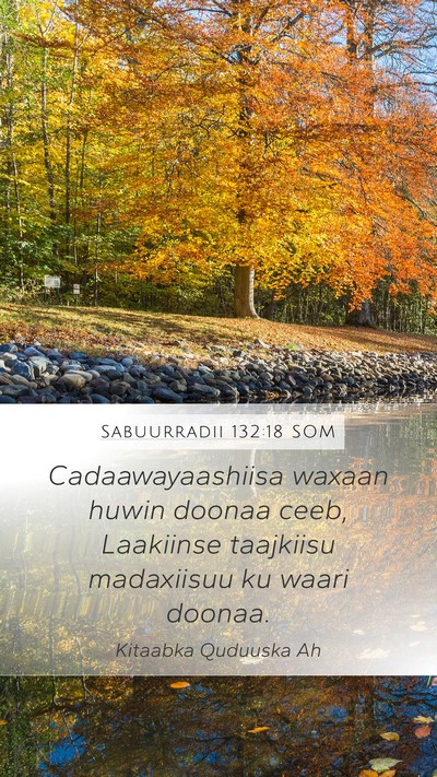 Sabuurradii 132:18 SOM Bible Verse Image