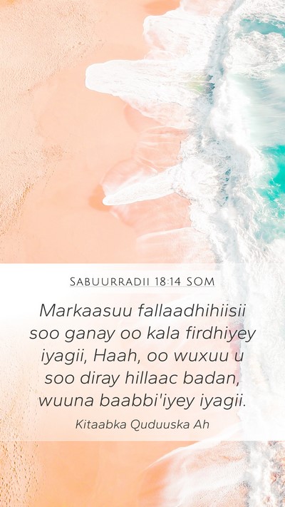 Sabuurradii 18:14 SOM Bible Verse Image