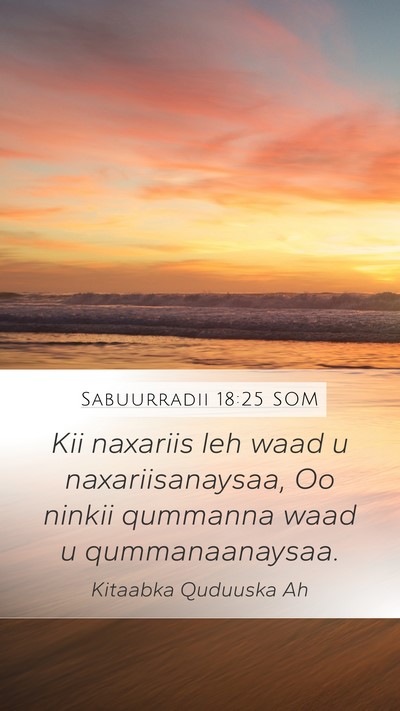 Sabuurradii 18:25 SOM Bible Verse Image