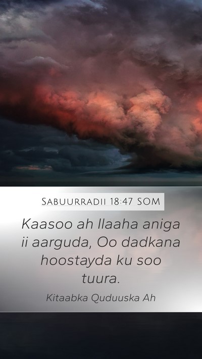 Sabuurradii 18:47 SOM Bible Verse Image