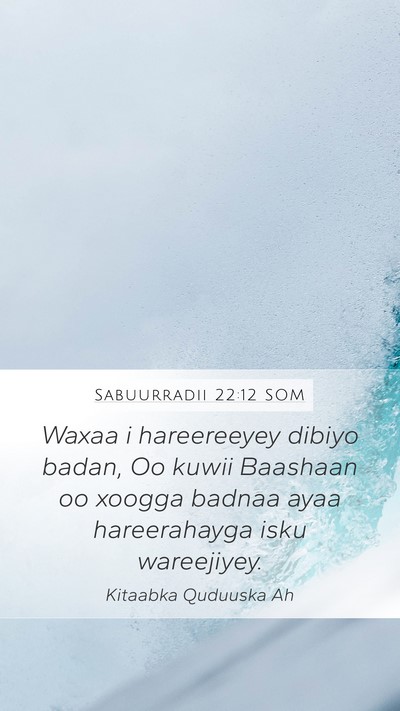 Sabuurradii 22:12 SOM Bible Verse Image