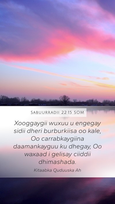 Sabuurradii 22:15 SOM Bible Verse Image
