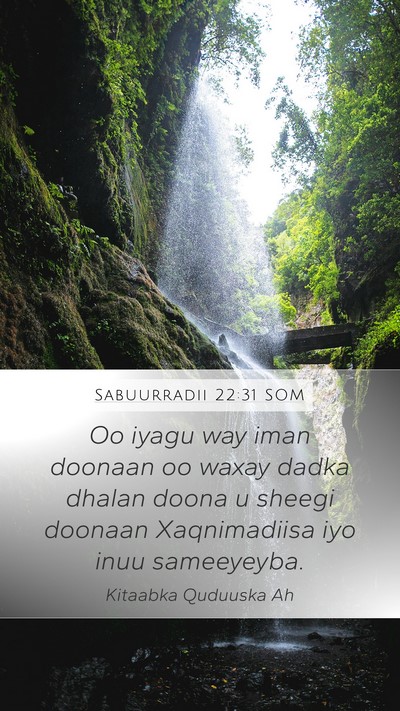 Sabuurradii 22:31 SOM Bible Verse Image