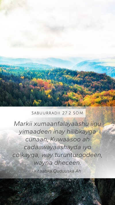 Sabuurradii 27:2 SOM Bible Verse Image