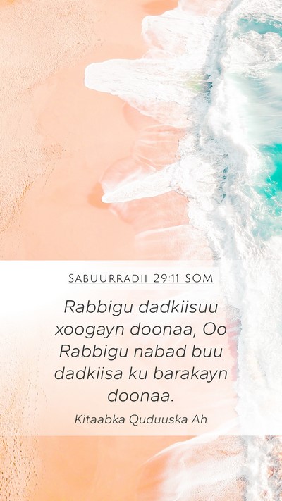 Sabuurradii 29:11 SOM Bible Verse Image