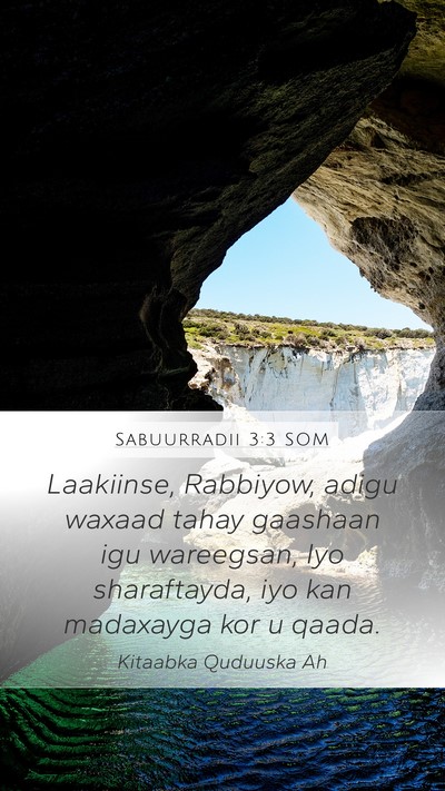 Sabuurradii 3:3 SOM Bible Verse Image