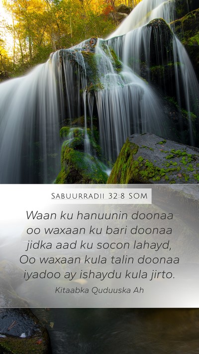 Sabuurradii 32:8 SOM Bible Verse Image
