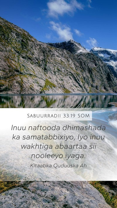 Sabuurradii 33:19 SOM Bible Verse Image