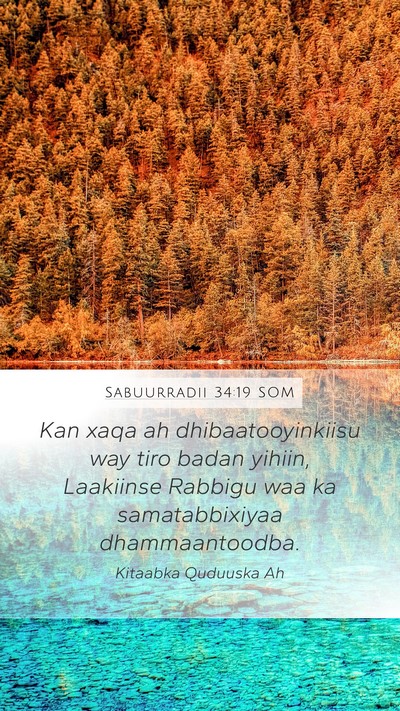Sabuurradii 34:19 SOM Bible Verse Image
