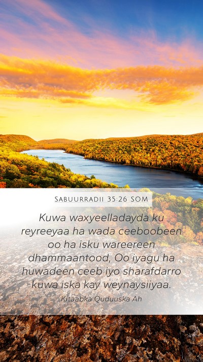 Sabuurradii 35:26 SOM Bible Verse Image