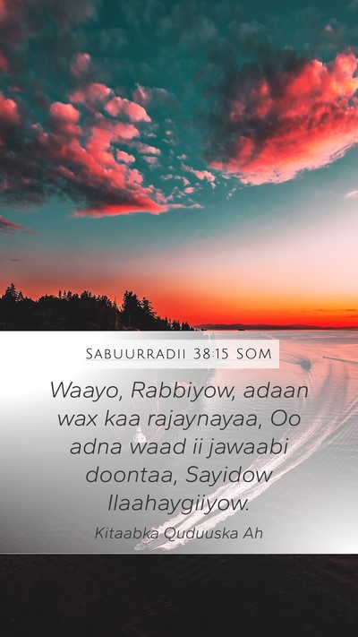 Sabuurradii 38:15 SOM Bible Verse Image
