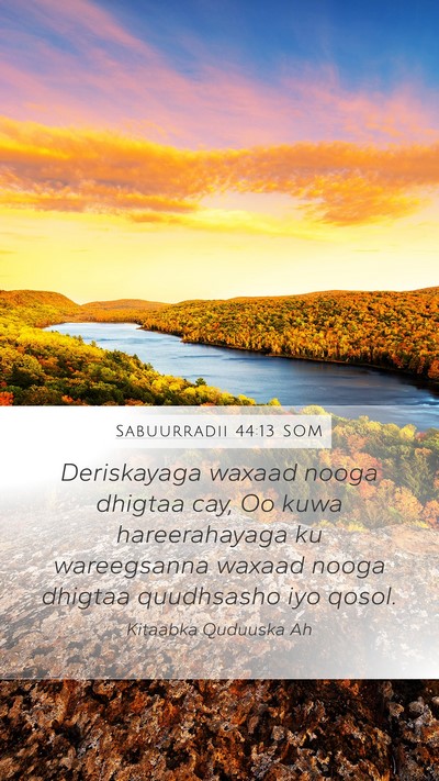 Sabuurradii 44:13 SOM Bible Verse Image