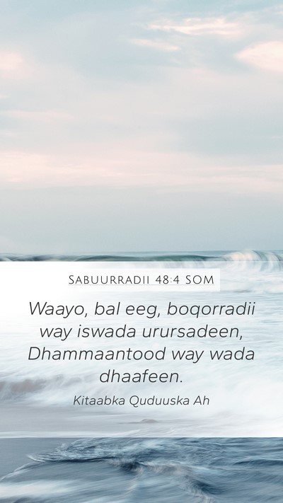 Sabuurradii 48:4 SOM Bible Verse Image