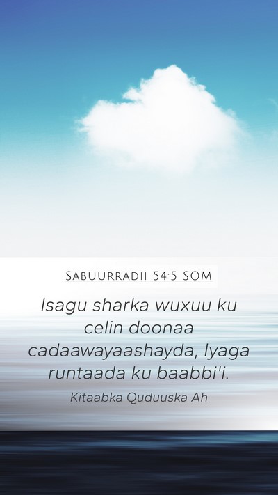 Sabuurradii 54:5 SOM Bible Verse Image