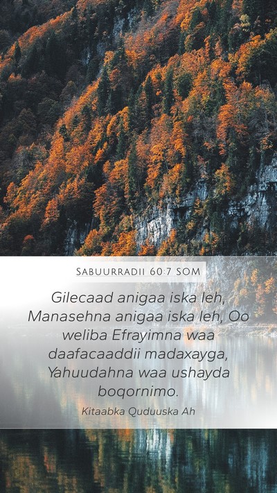 Sabuurradii 60:7 SOM Bible Verse Image