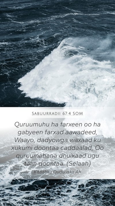 Sabuurradii 67:4 SOM Bible Verse Image