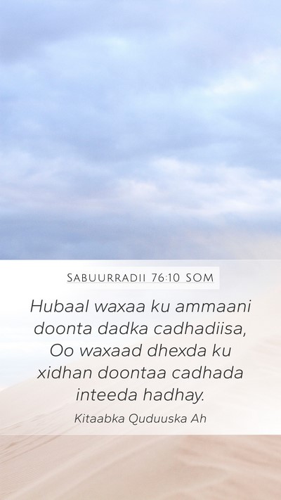 Sabuurradii 76:10 SOM Bible Verse Image