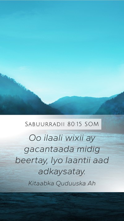 Sabuurradii 80:15 SOM Bible Verse Image