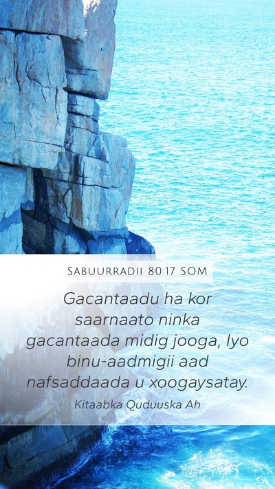 Sabuurradii 80:17 SOM Bible Verse Image