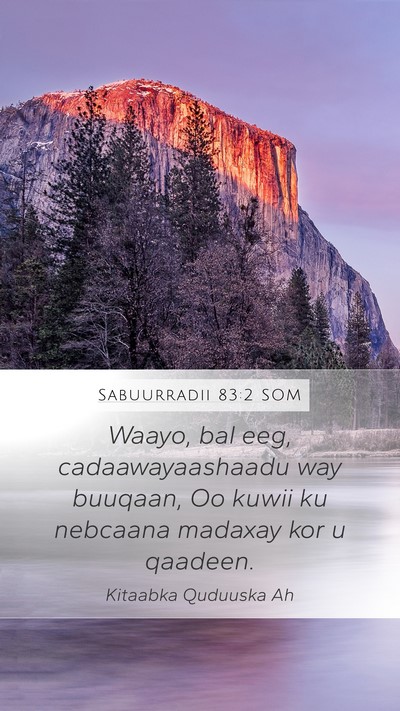 Sabuurradii 83:2 SOM Bible Verse Image