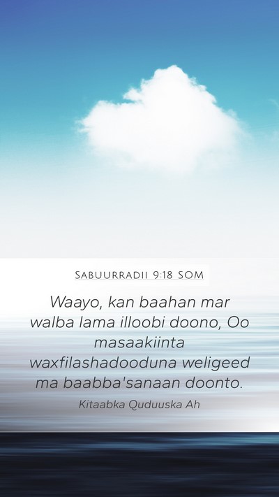 Sabuurradii 9:18 SOM Bible Verse Image
