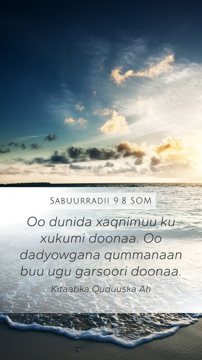 Sabuurradii 9:8 SOM Bible Verse Image