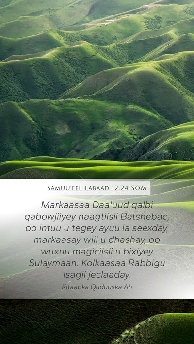 Samuu'eel Labaad 12:24 SOM Bible Verse Image
