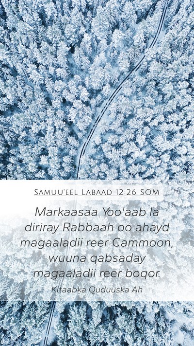 Samuu'eel Labaad 12:26 SOM Bible Verse Image