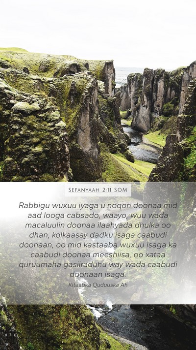 Sefanyaah 2:11 SOM Bible Verse Image