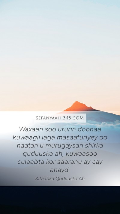 Sefanyaah 3:18 SOM Bible Verse Image