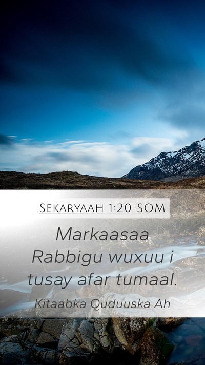 Sekaryaah 1:20 SOM Bible Verse Image