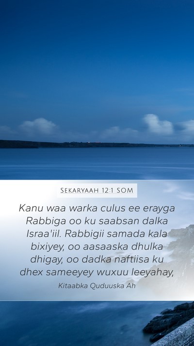 Sekaryaah 12:1 SOM Bible Verse Image
