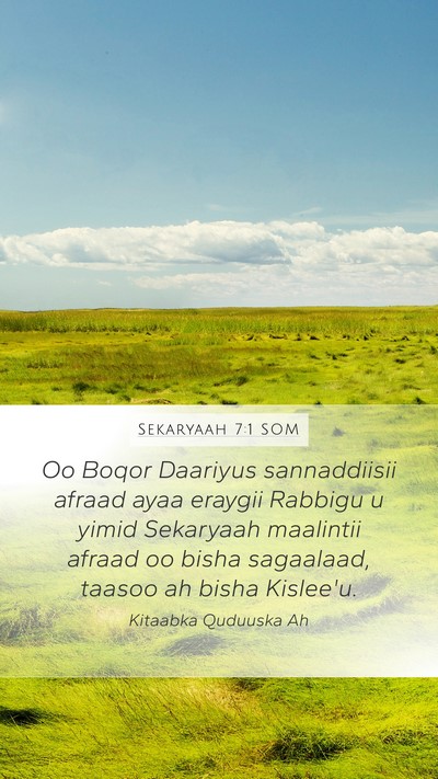 Sekaryaah 7:1 SOM Bible Verse Image